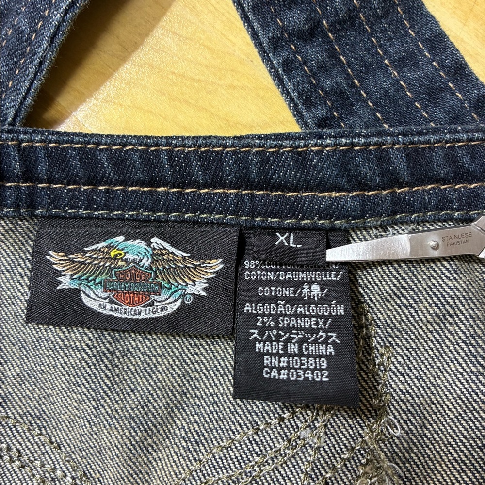 Harley-Davidson Blue Denim Tank Top Size XL - Picture 9 of 10